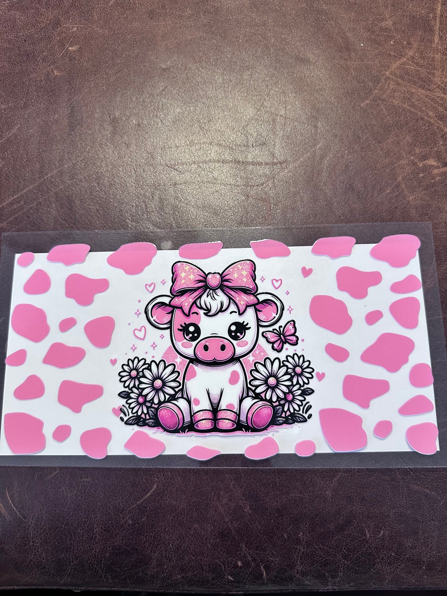 Pink Cow W Print