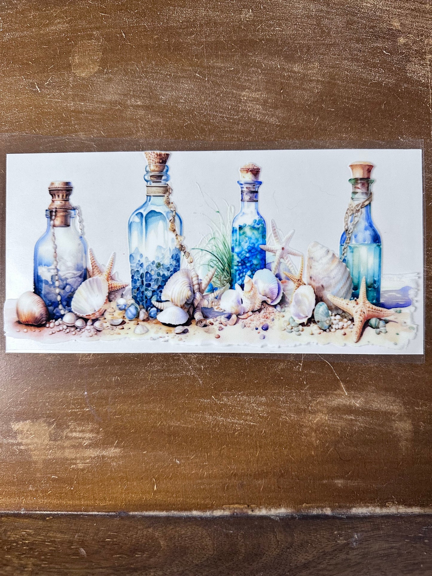 Bottles on Sandy Beach