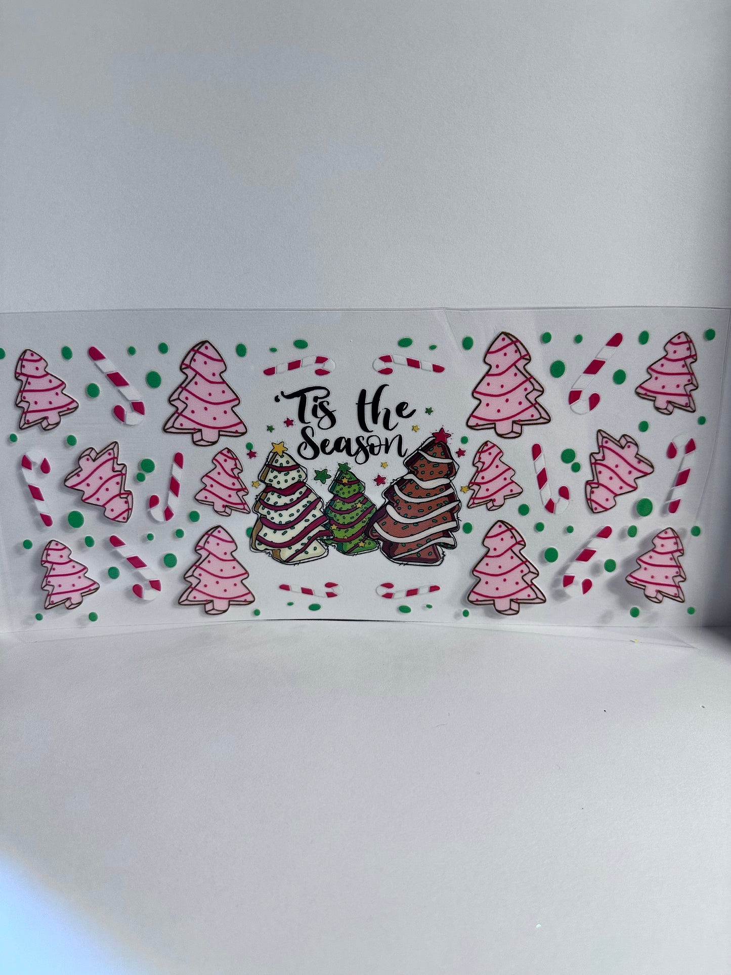 Tis The Season Christmas tree Cookies