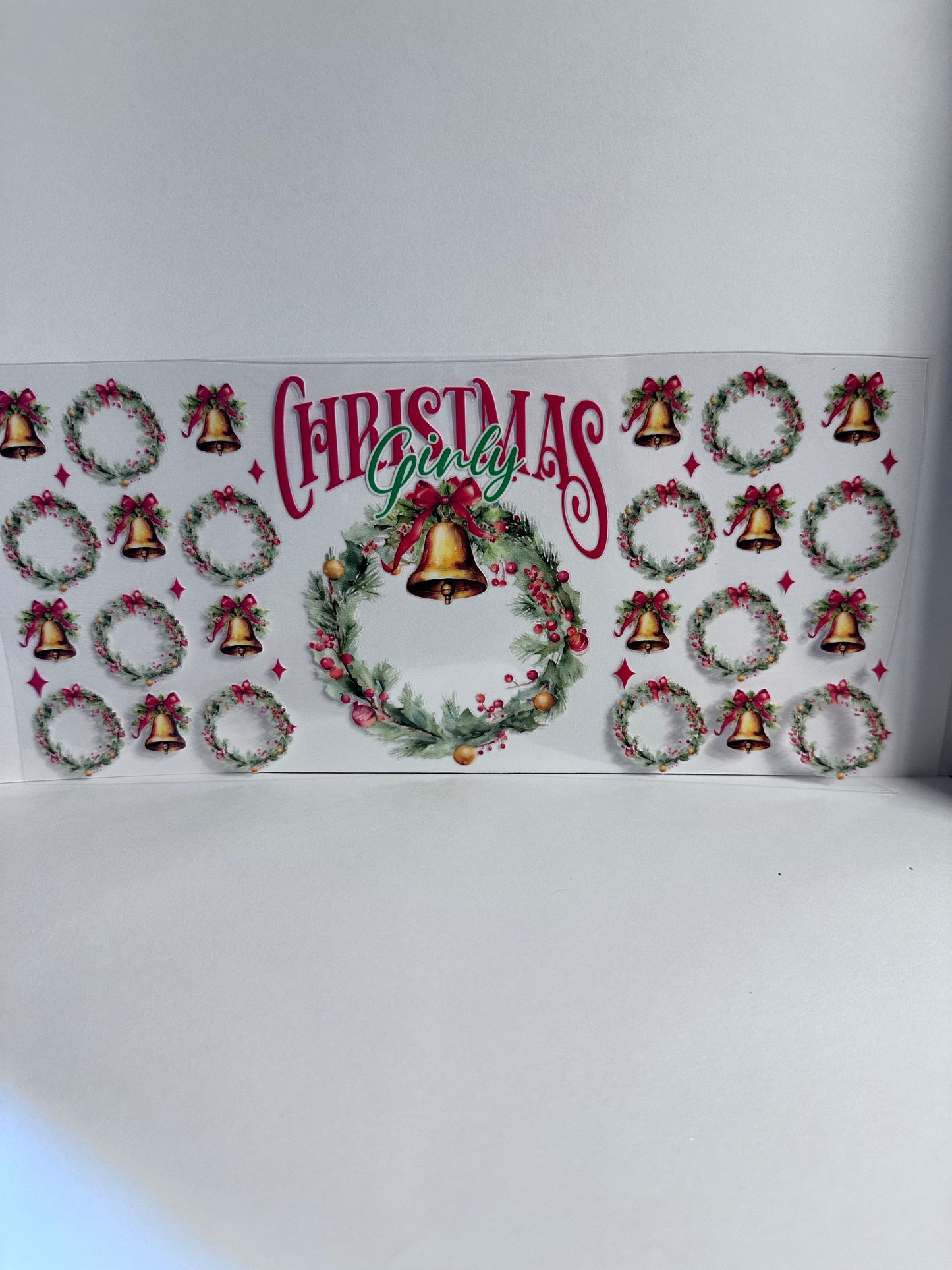 Christmas Girly Wreath & Bell