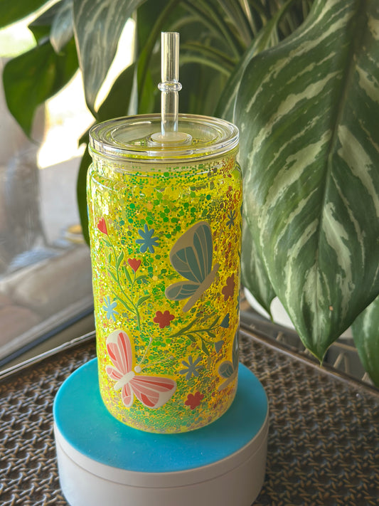 16oz Sparkly Butterflies