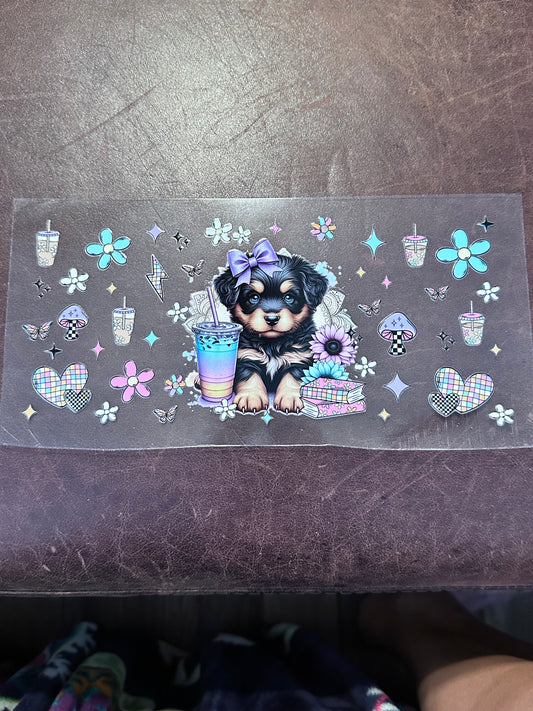 Rotty Puppy Floral