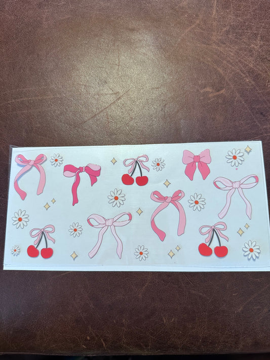 Pink Bows & Cherries