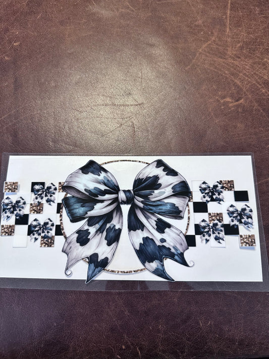Cow Print Bow