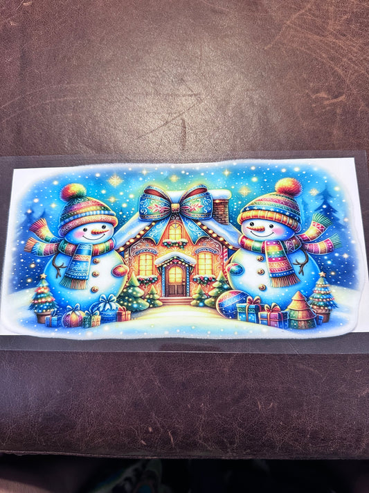 Snowmen Twinkles Blue