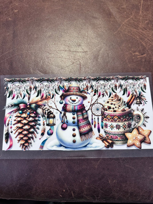 Pinecone Snowman Latte