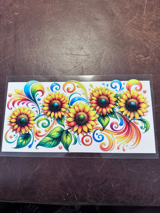 Colorful Sunflowers