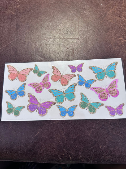 Butterflies Gold Trim