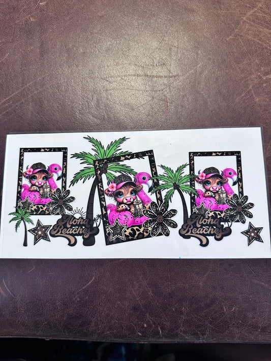 Aloha Flamingo Cow
