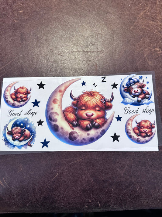 Sleeping Cow on Moon