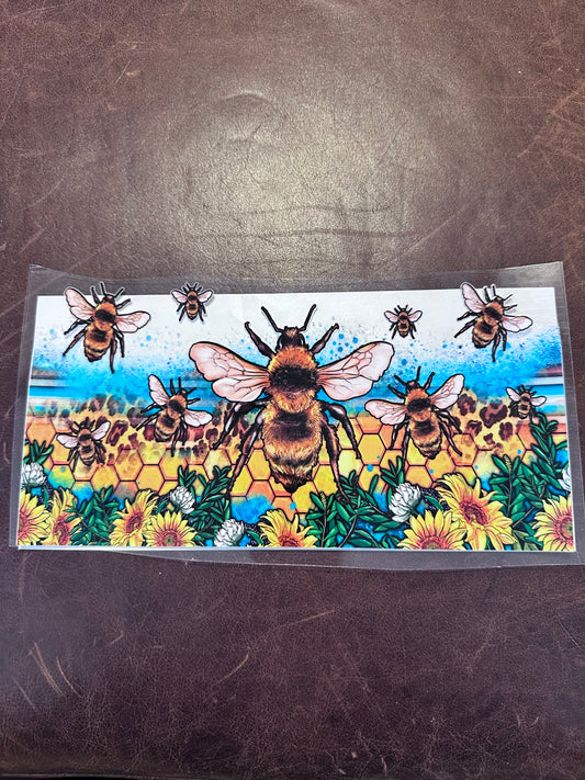 Bees Lg w Sunflowers