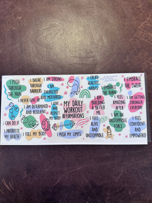 Daily Workout Affirmation