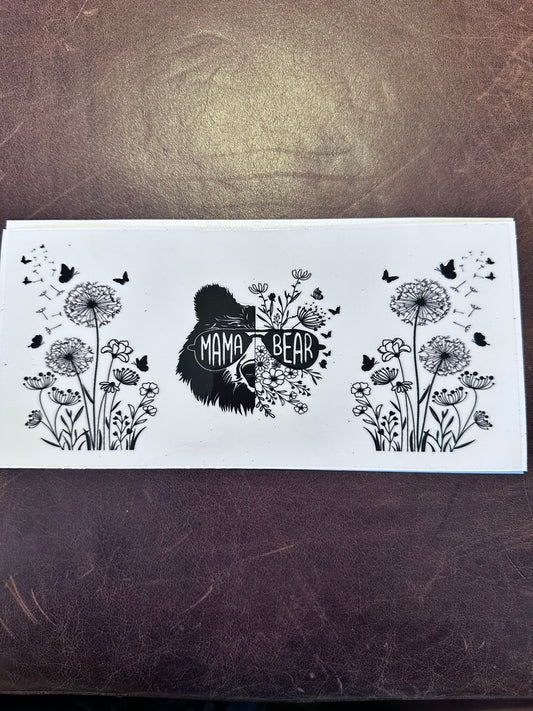 Mama Bear Blk & White