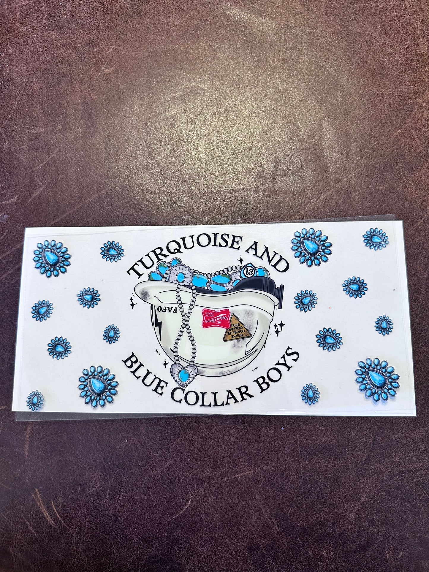 Turquoise and Blue Collar Boys