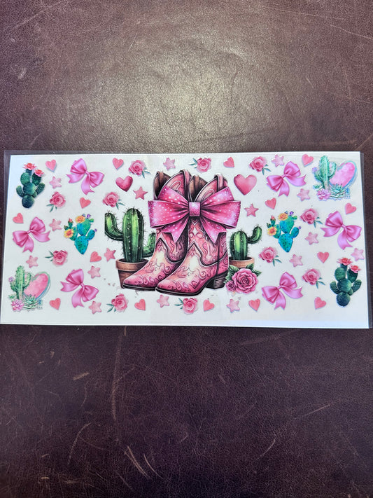 Pink Boots & Cactus