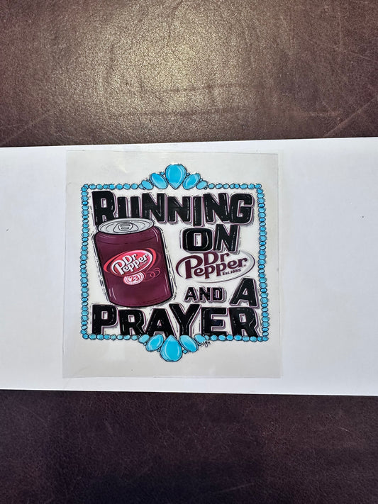 Running on Dr. Pepper 4"x4"