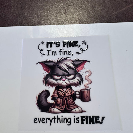 It's Fine Grumpy Dog 3.5"