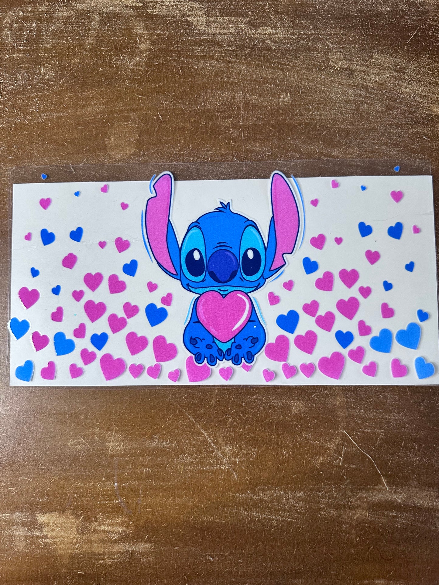 Stitch Blue & Pink Hearts