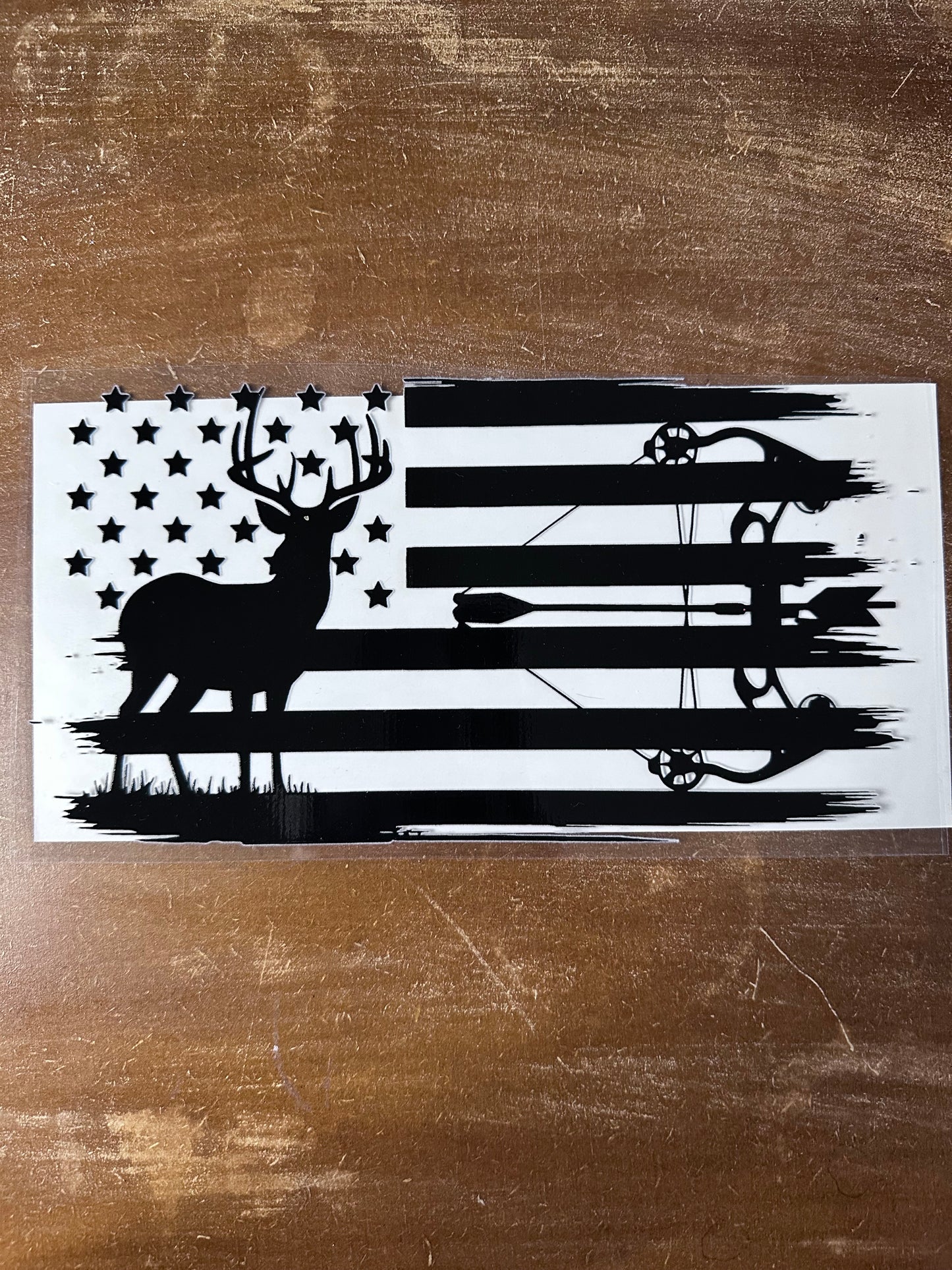Flag w/ Deer & Arrow Silhouette