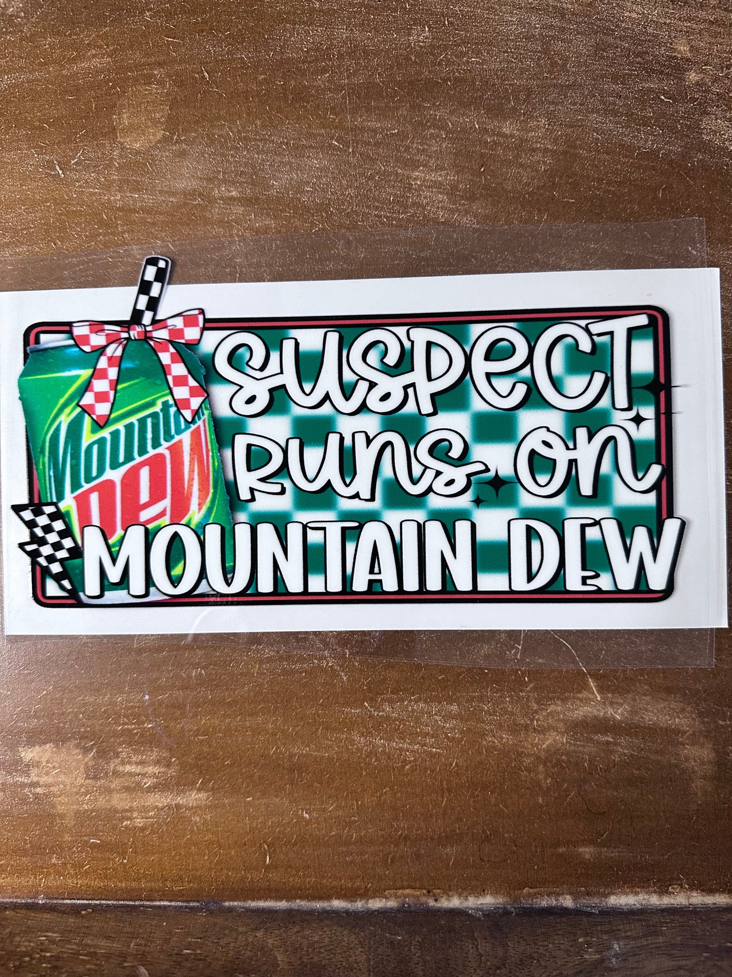 Suspect Runs on Mountain Dew