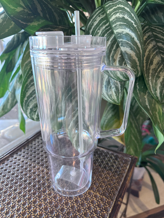 40oz Acrylic Snowglobe with Handle