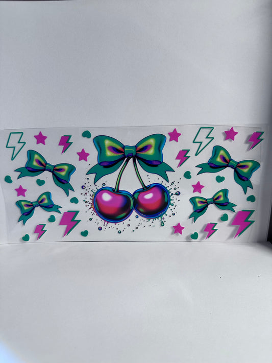 Retro Cherries bows & Bolts