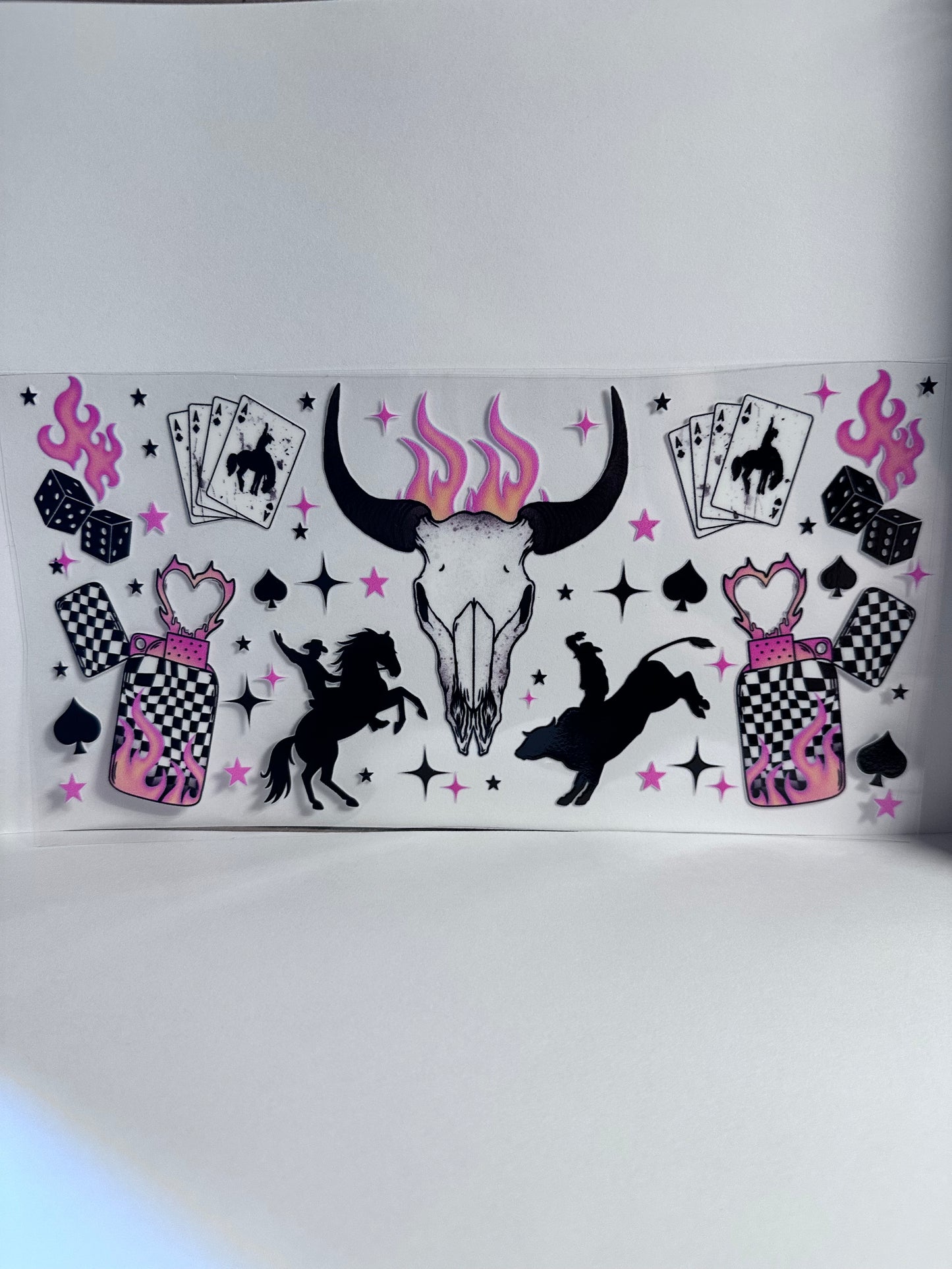 Cow Skull Cards Dice & Riding