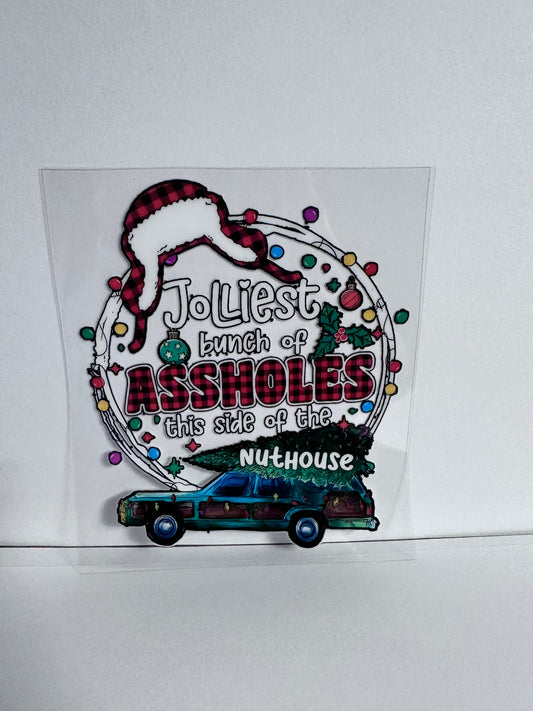 Jolliest bunch of Assholes 4x4 Decal