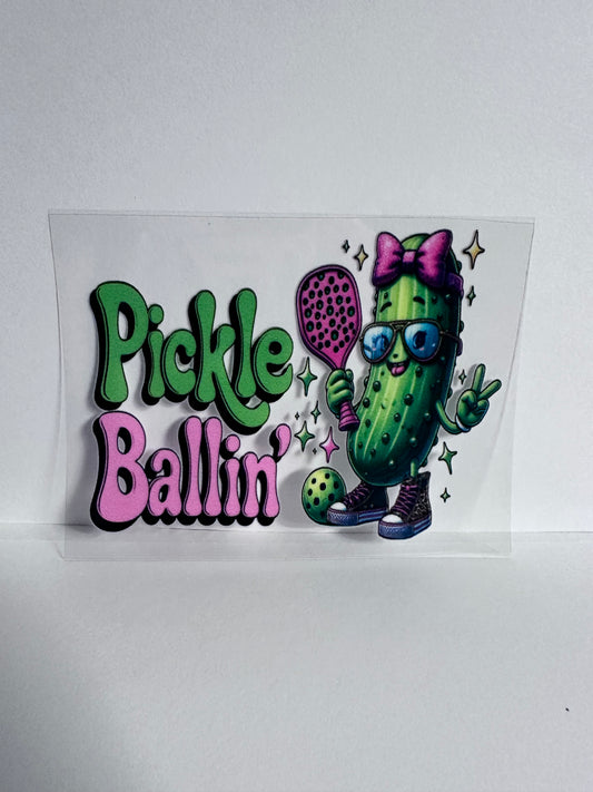 Pickle Ballin' 3x4 Decal