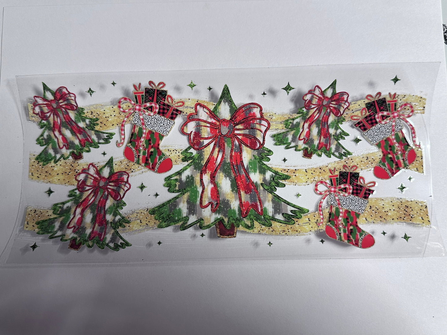 Cute Bows Trees & Stockings