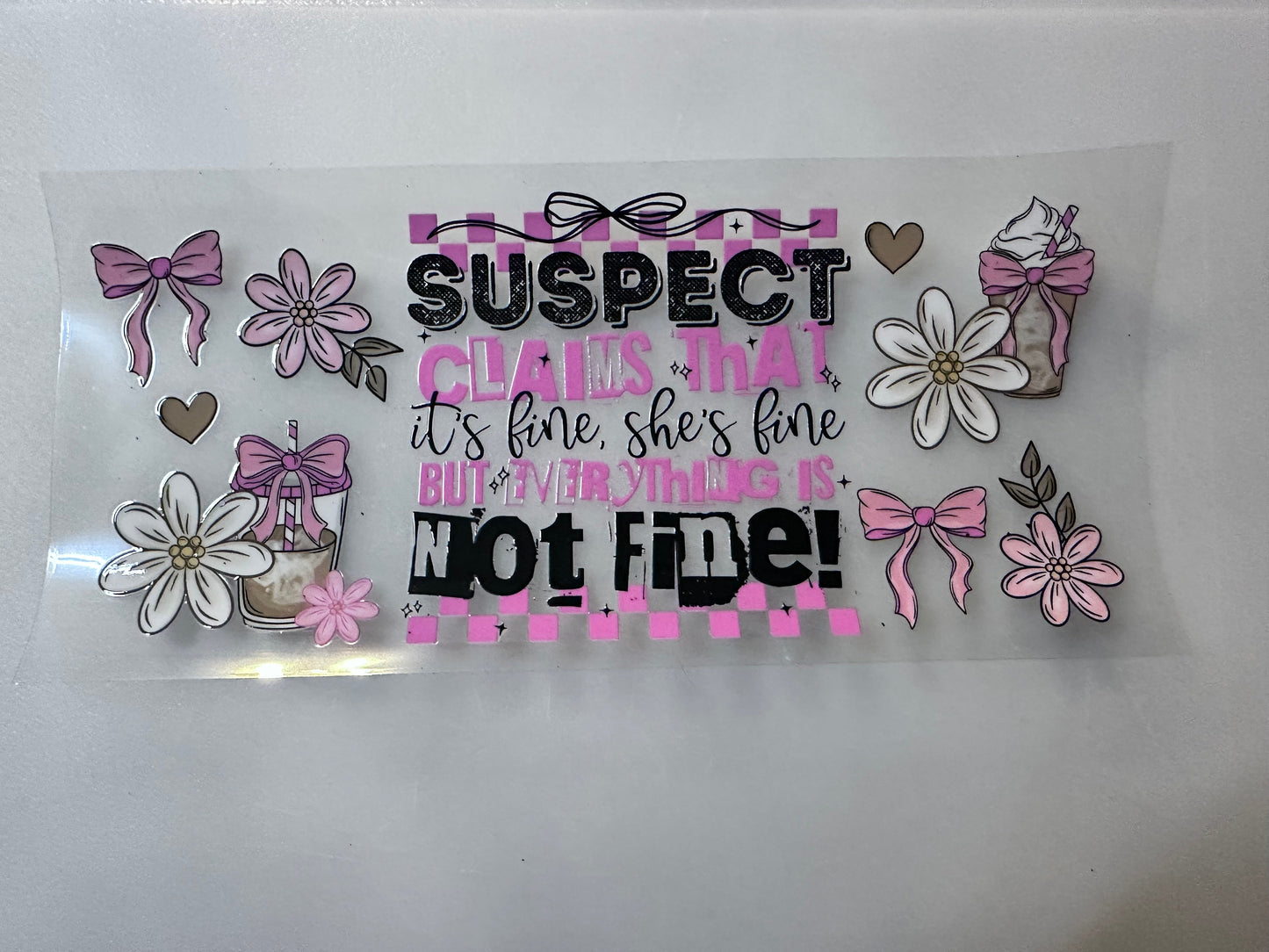 Suspects Claims It's Fine