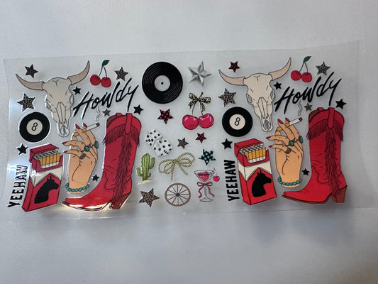 Red Boots Skulls and Record