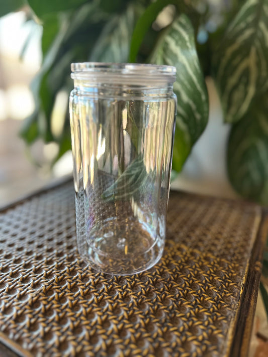 16oz Acrylic Snowglobe with clear lid
